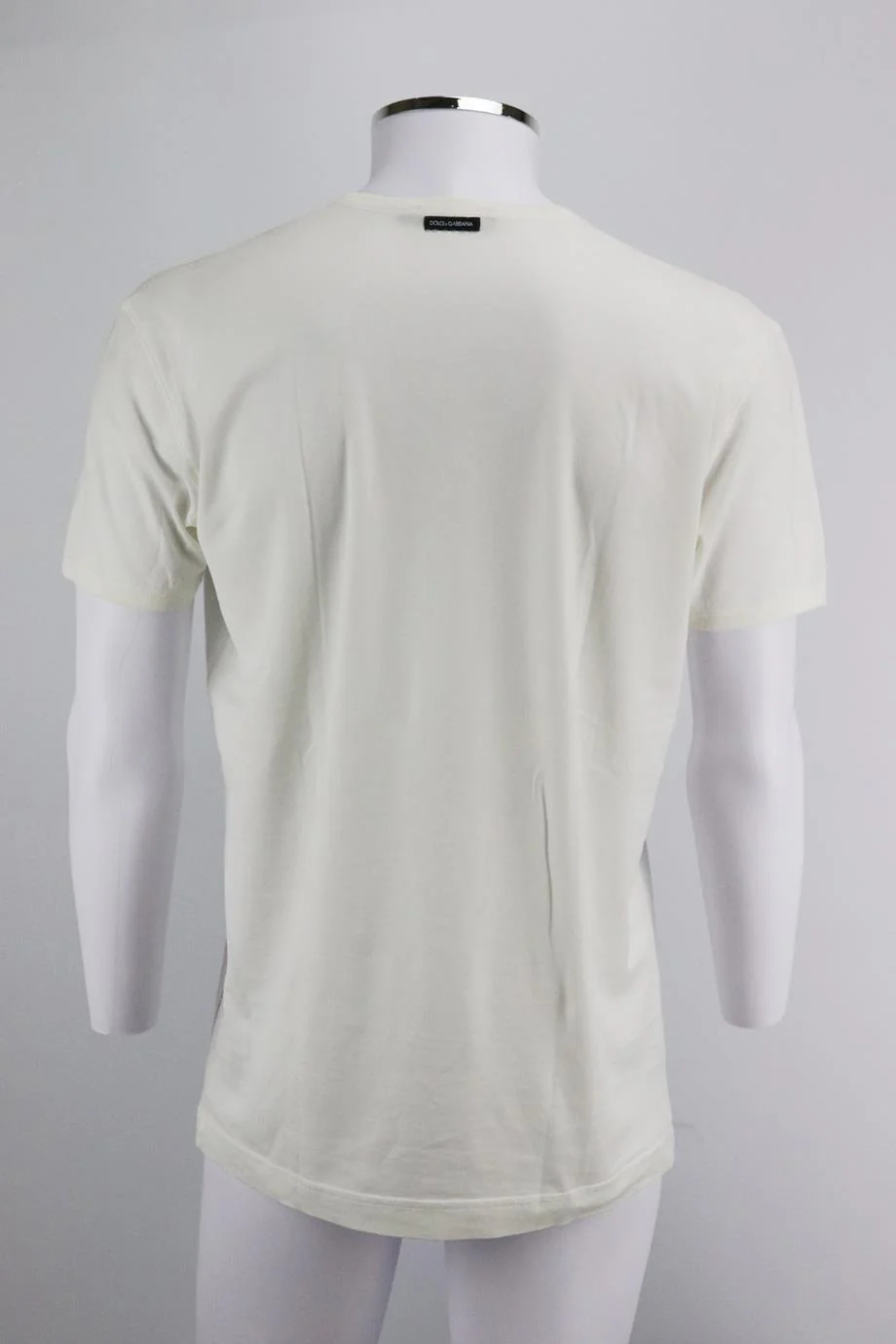 DOLCE AND GABBANA MEN'S PRINTED COTTON JERSEY T-SHIRT IT 50 UK/US CHEST 40 - Image 3