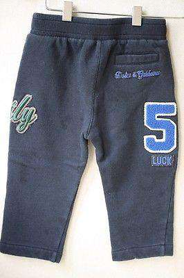 DOLCE AND GABBANA NAVY BABY TRACKSUIT TROUSERS 9-12 MONTHS - Image 4