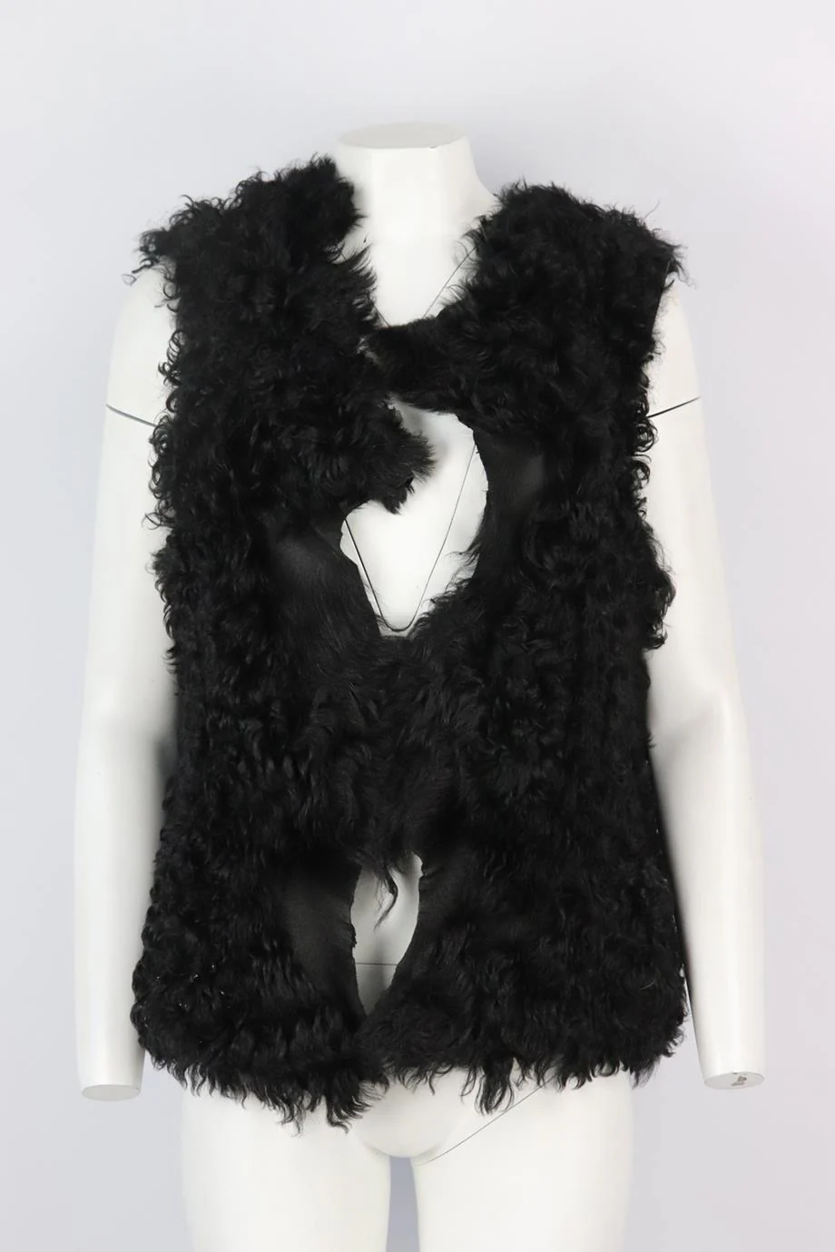 DOLCE AND GABBANA REVERSIBLE SHEARLING GILET SMALL - Image 2