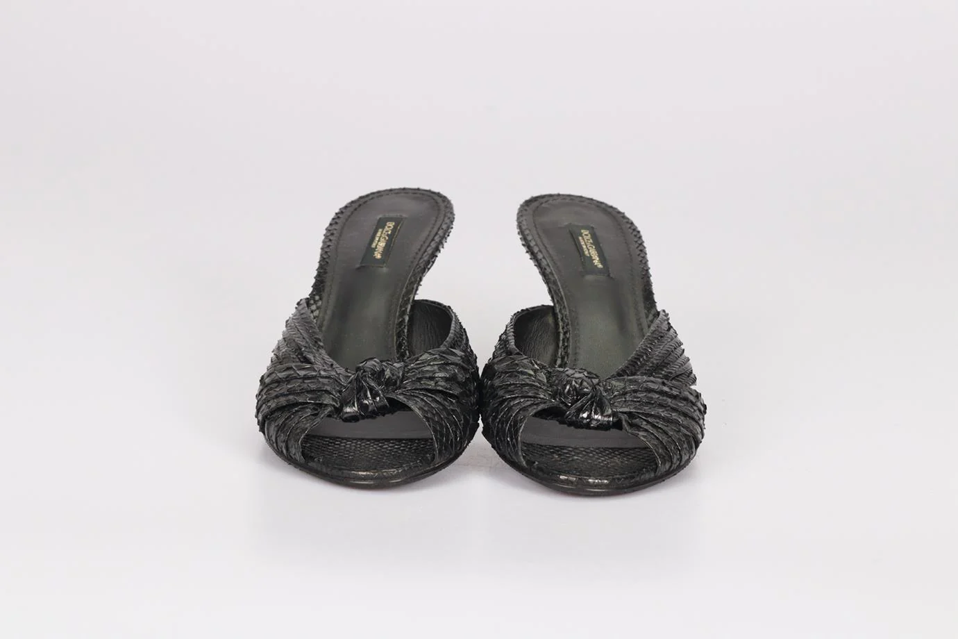 DOLCE AND GABBANA SNAKESKIN MULES EU 39 UK 6 US 9 - Image 3