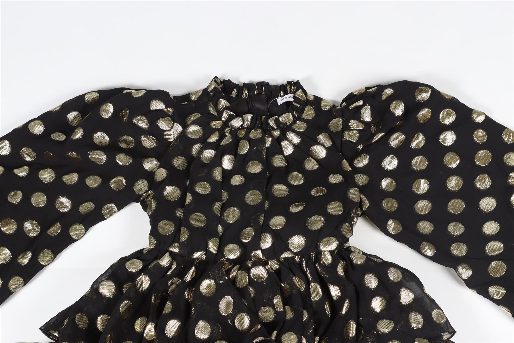 DOLCE & GABANNA BLACK KIDS GIRLS SILK DRESS 5 YEARS - Image 3