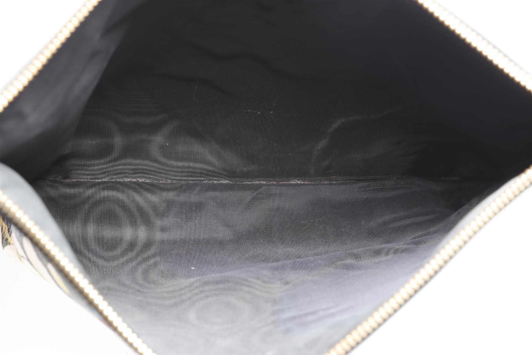 DOLCE & GABANNA BLACK LEATHER CLUTCH - Image 11