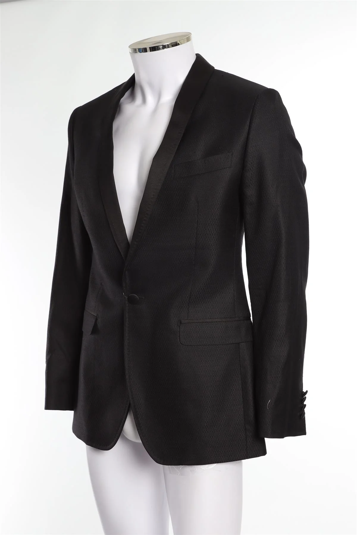 DOLCE & GABANNA BLACK MEN'S WOOL BLAZER IT 46 UK/US 36 - Image 3