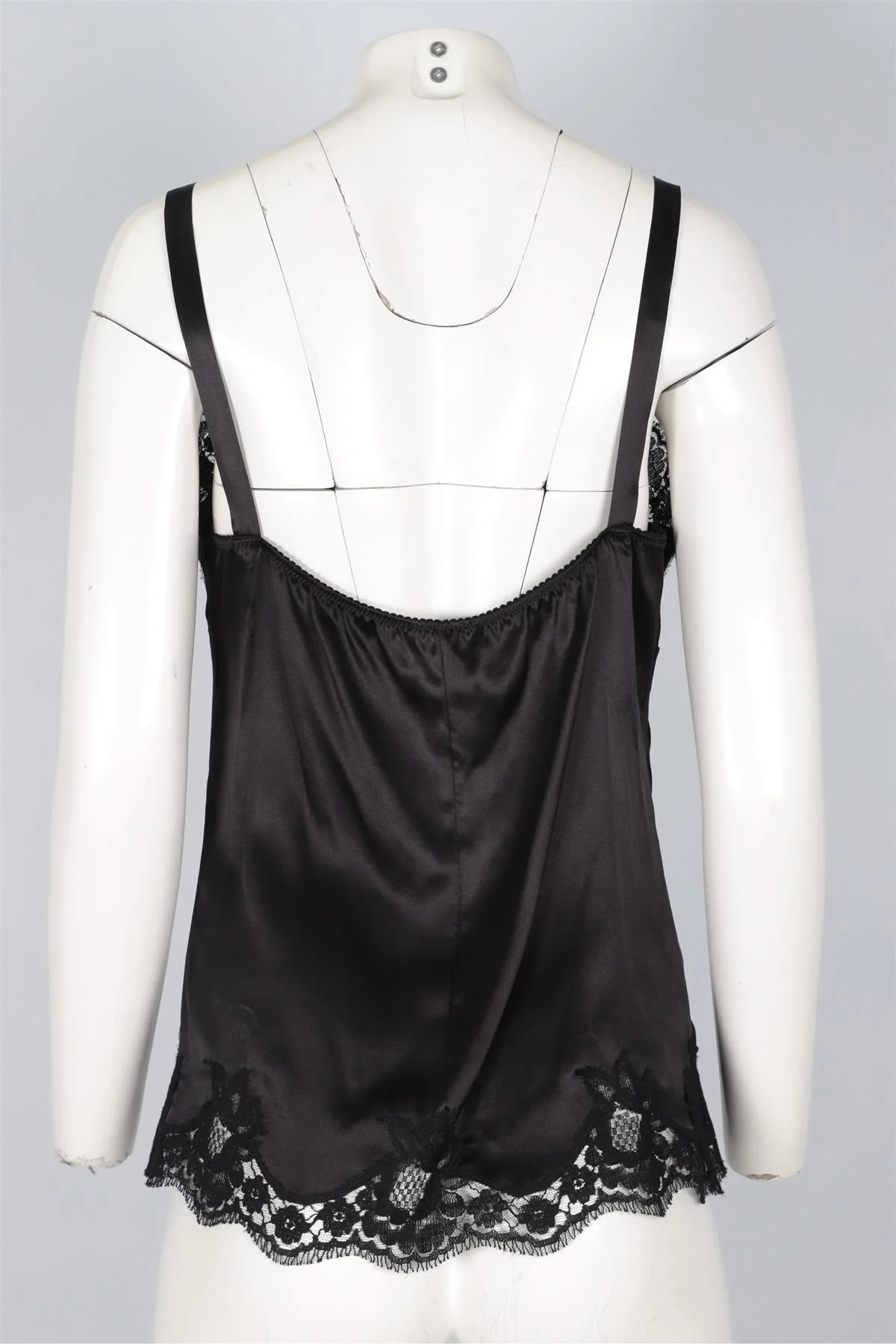 DOLCE & GABBANA BLACK SILK TOP LARGE - Image 4