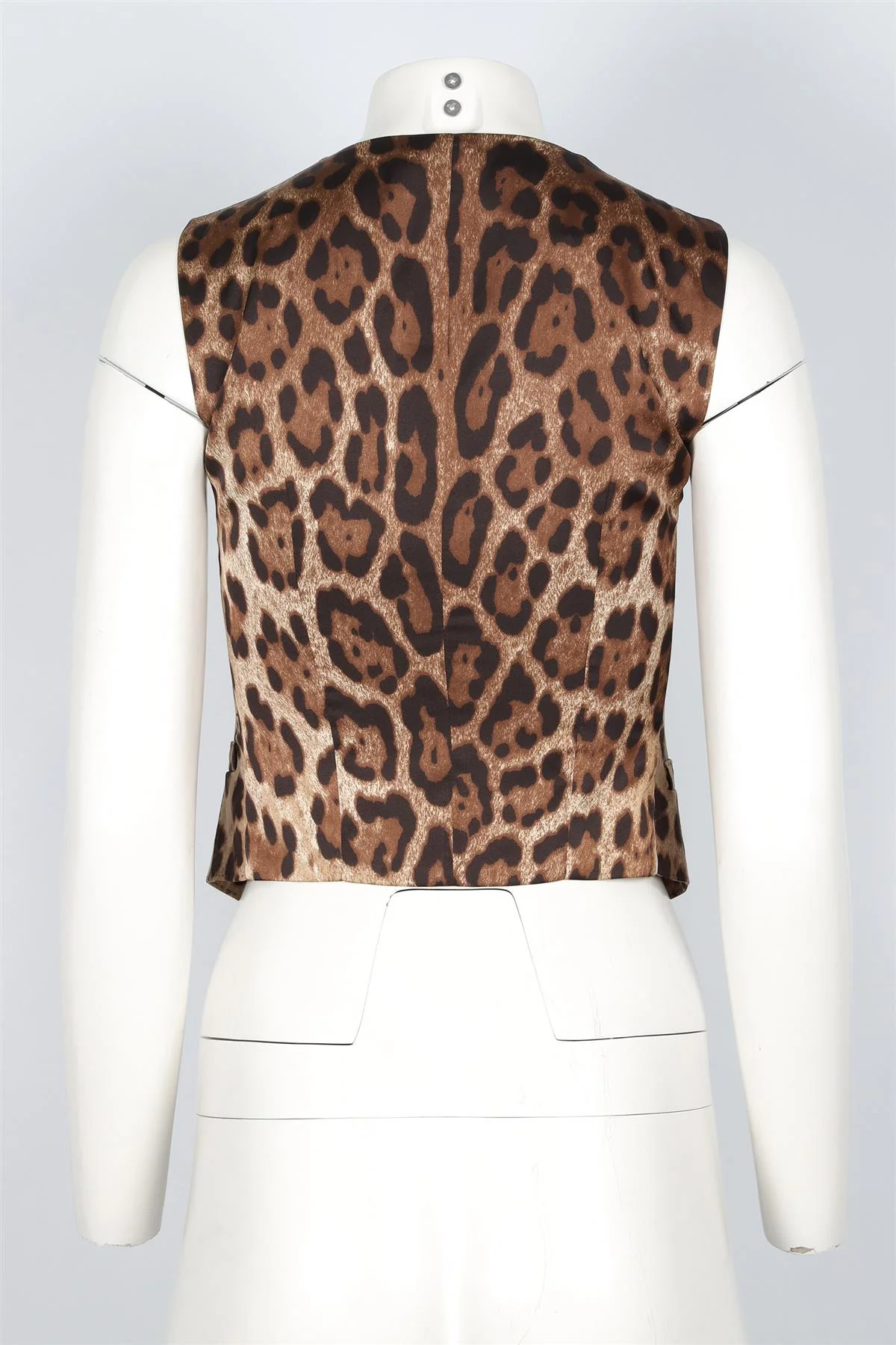 DOLCE & GABANNA BROWN WOOL WAISTCOAT IT 36 UK 4 - Image 4