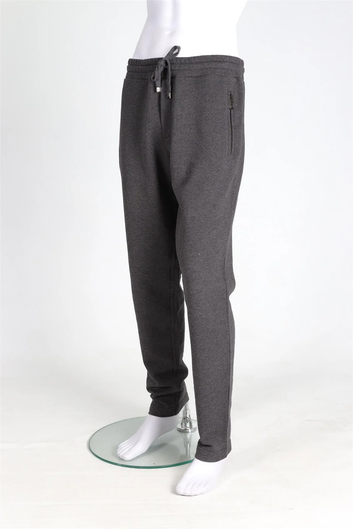 DOLCE & GABANNA GREY MEN'S COTTON TRACK PANTS IT 46 UK 30 - Image 3