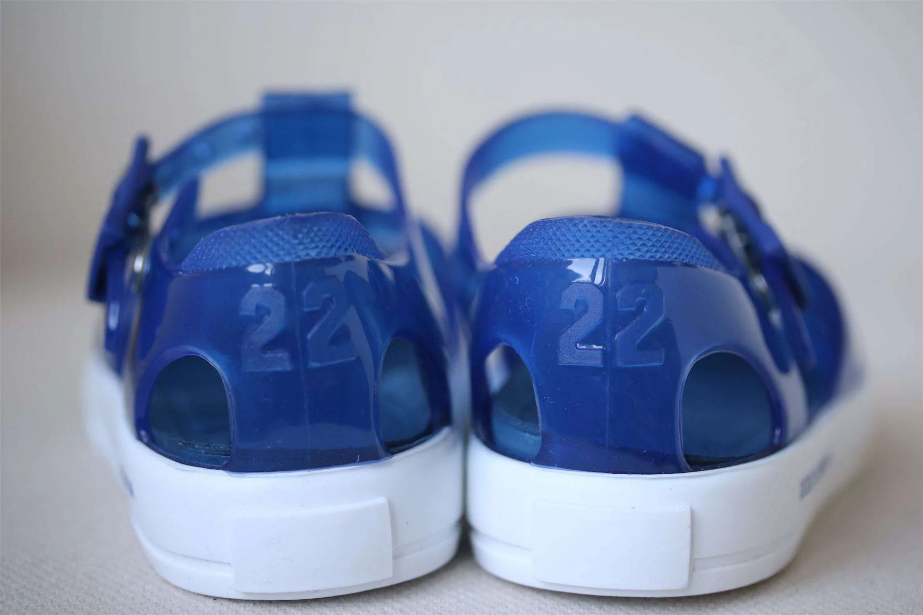 DOLCE & GABBANA BABY BLUE JUNIOR SAILORS JELLY SHOES EU 22 UK 5 - Image 3