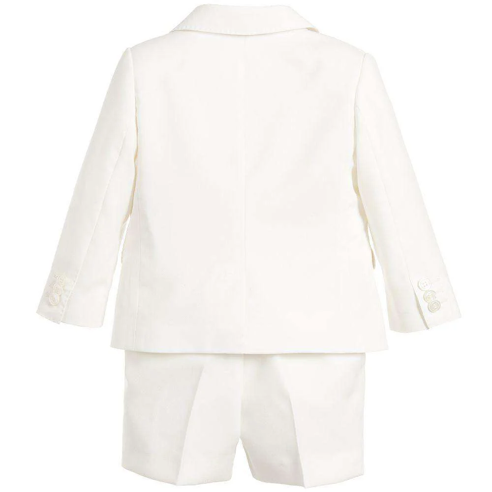 DOLCE & GABBANA BABY BOYS IVORY SHORTS SUIT 18-24 MONTHS - Image 2