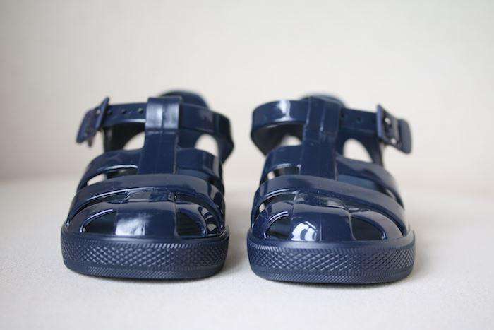 DOLCE & GABBANA BABY BOYS NAVY BLUE JELLY SHOES EU 25 UK 8 - Image 2