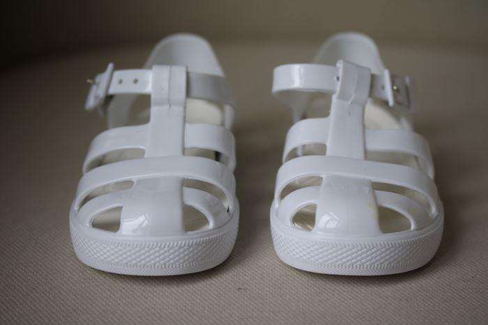 DOLCE & GABBANA BABY BOYS WHITE JELLY SHOES EU 25 UK 8 - Image 2