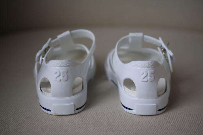DOLCE & GABBANA BABY BOYS WHITE JELLY SHOES EU 25 UK 8 - Image 3