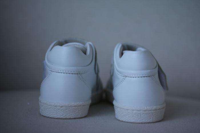 DOLCE & GABBANA BABY BOYS WHITE LEATHER TRAINERS EU 22 UK 5 - Image 3
