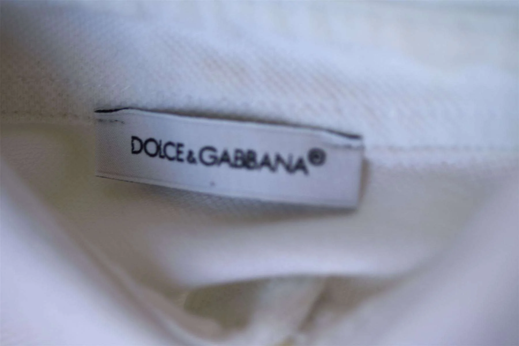 DOLCE & GABBANA BABY BOYS WHITE POLO TOP 12-18 MONTHS - Image 3