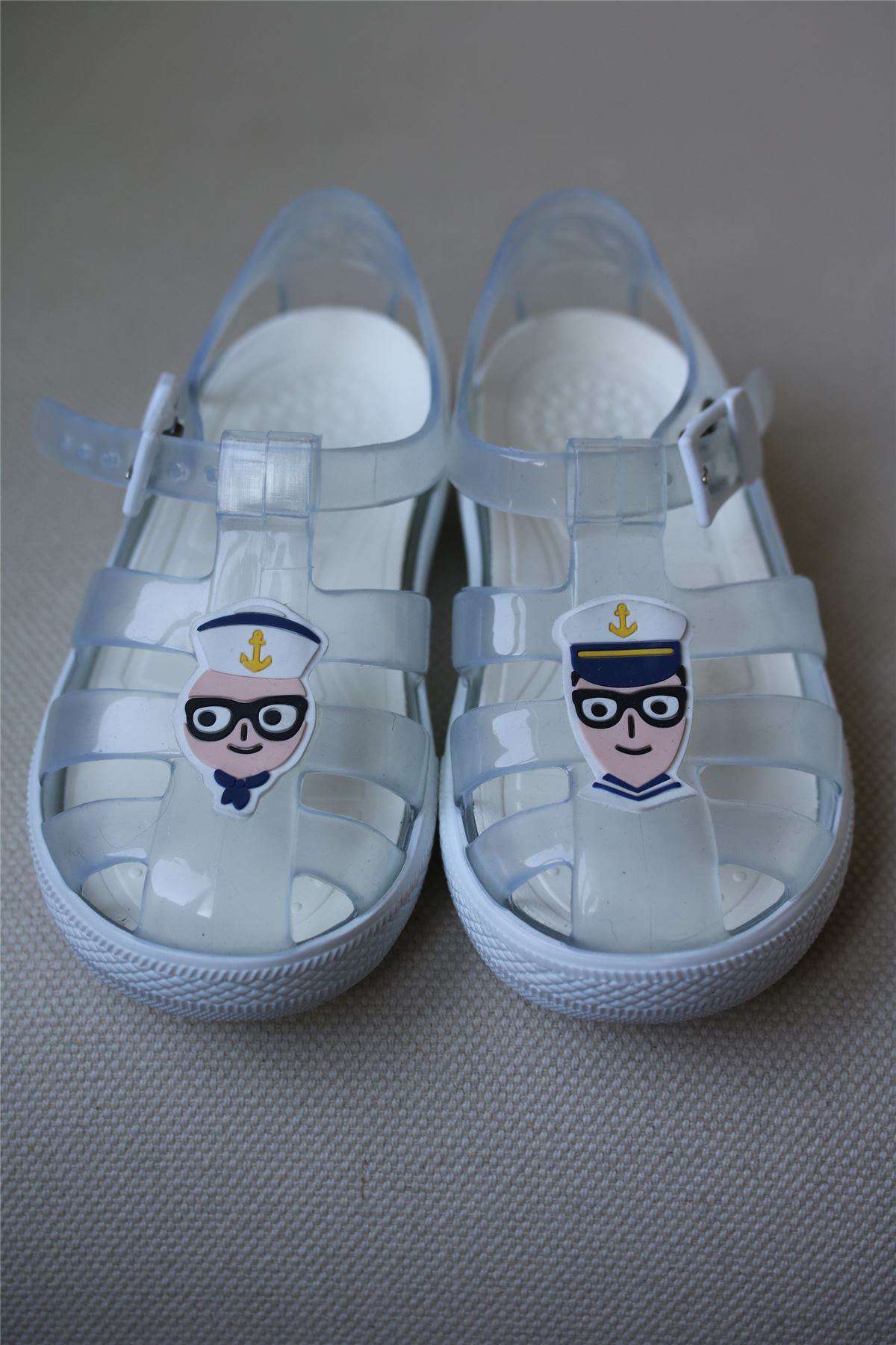 DOLCE & GABBANA BABY CLEAR JUNIOR SAILORS JELLY SHOES EU 22 UK 5 - Image 2