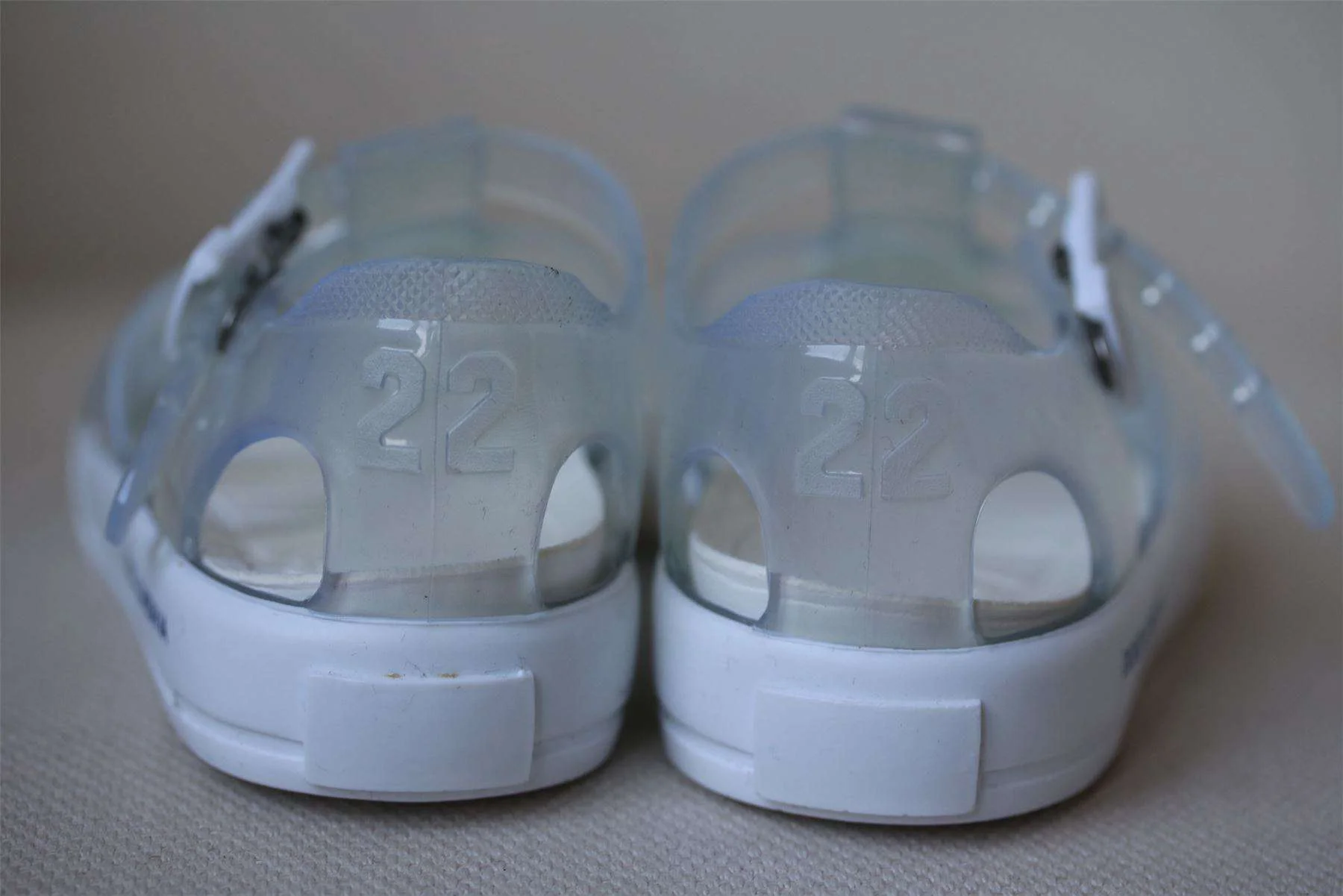 DOLCE & GABBANA BABY CLEAR JUNIOR SAILORS JELLY SHOES EU 22 UK 5 - Image 3