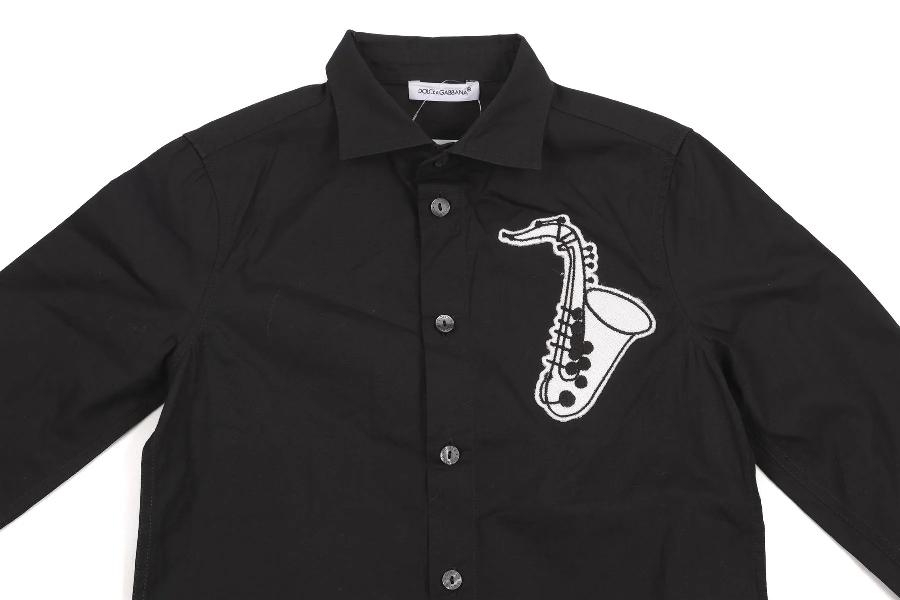 DOLCE & GABBANA BLACK KIDS BOYS SHIRT 3 YEARS - Image 3