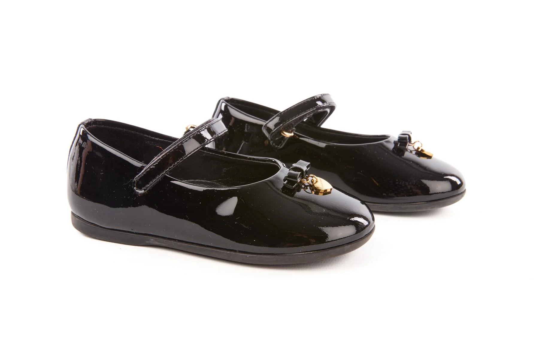 DOLCE & GABBANA BLACK KIDS GIRLS BALLET FLATS EU 23 UK 6 US 7 - Image 2