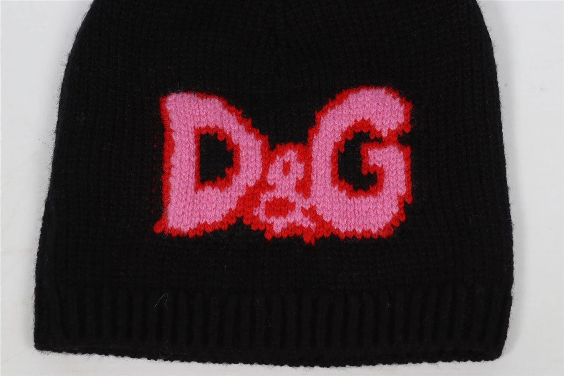 DOLCE & GABBANA BLACK KIDS GIRLS WOOL BEANIE MEDIUM - Image 3