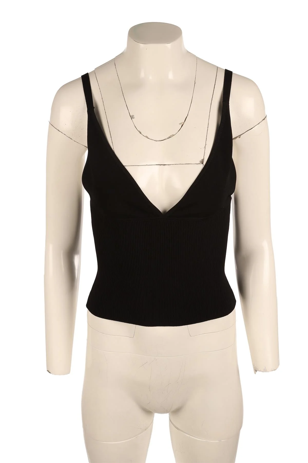 DOLCE & GABBANA BLACK KNIT TOP IT 40 UK 8 - Image 2