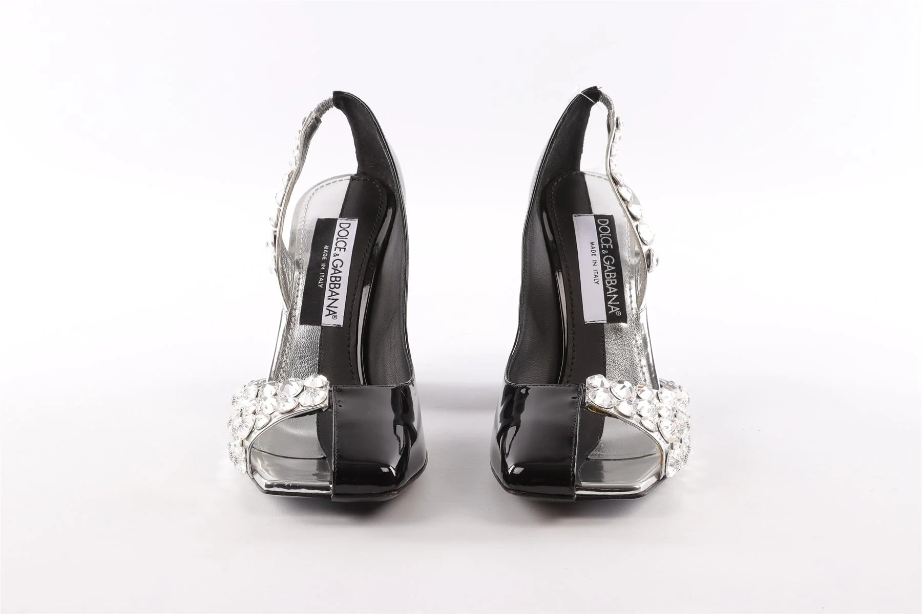 DOLCE & GABBANA BLACK LEATHER PUMPS EU 38.5 UK 5.5 US 8.5 - Image 3
