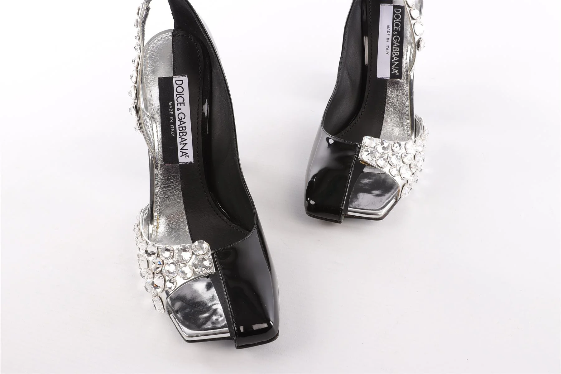 DOLCE & GABBANA BLACK LEATHER PUMPS EU 38.5 UK 5.5 US 8.5 - Image 4