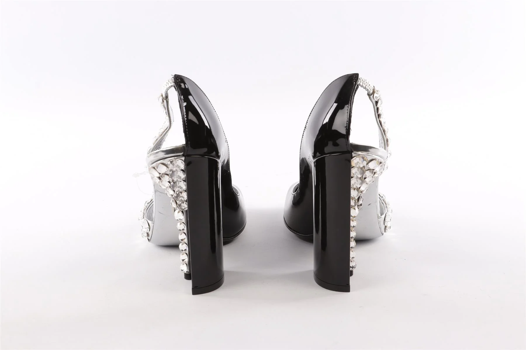DOLCE & GABBANA BLACK LEATHER PUMPS EU 38.5 UK 5.5 US 8.5 - Image 5