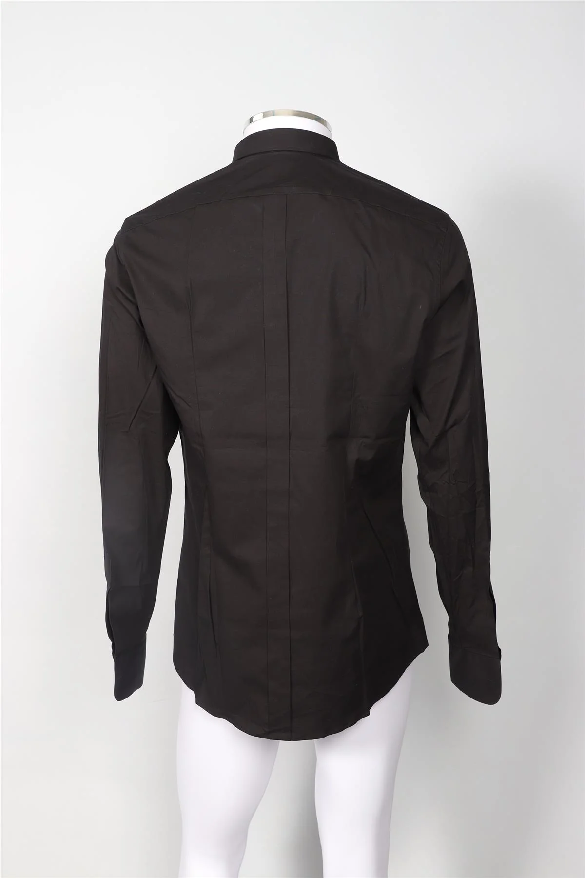 DOLCE & GABBANA BLACK MEN'S COTTON SHIRT UK/US COLLAR 16 UK/US CHEST 40 - Image 4