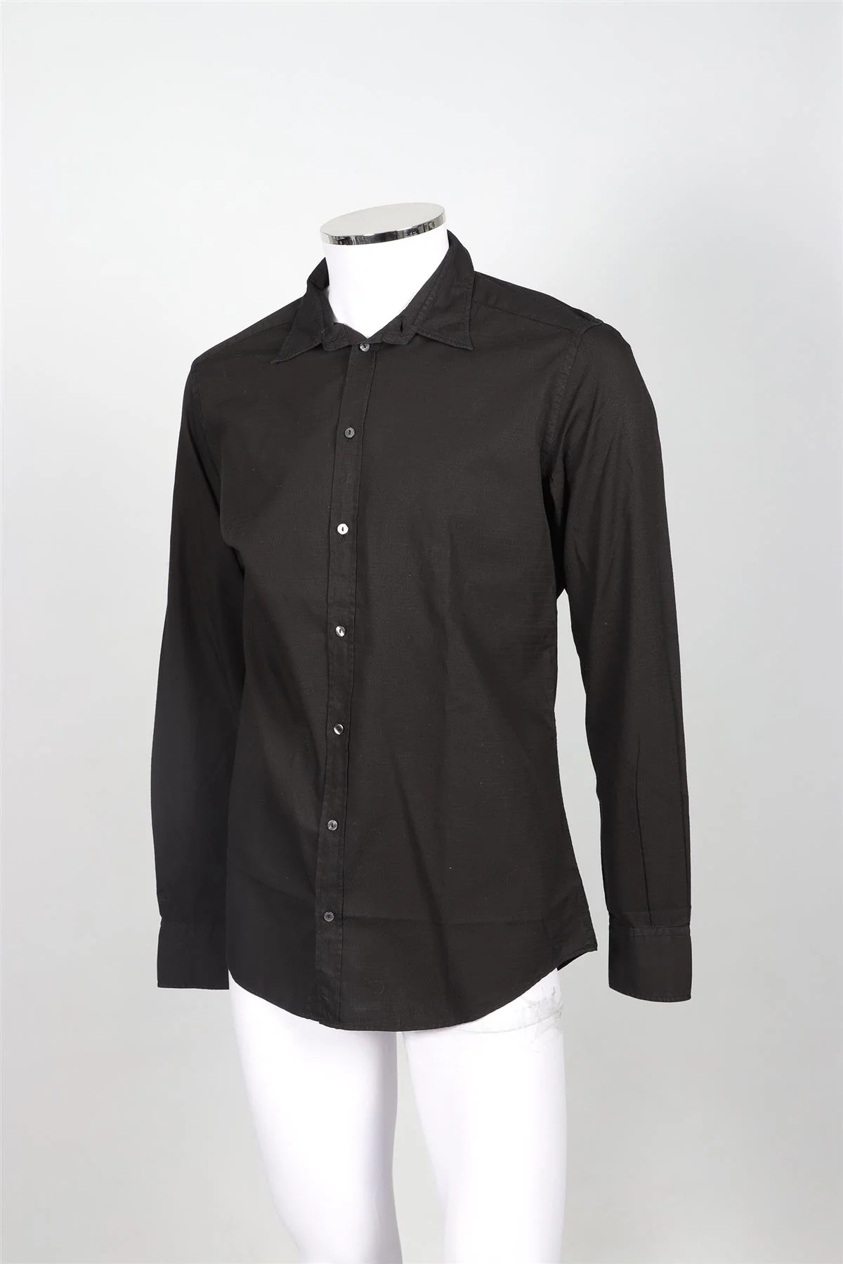 DOLCE & GABBANA BLACK MEN'S COTTON SHIRT UK/US COLLAR 16 UK/US CHEST 40 - Image 3