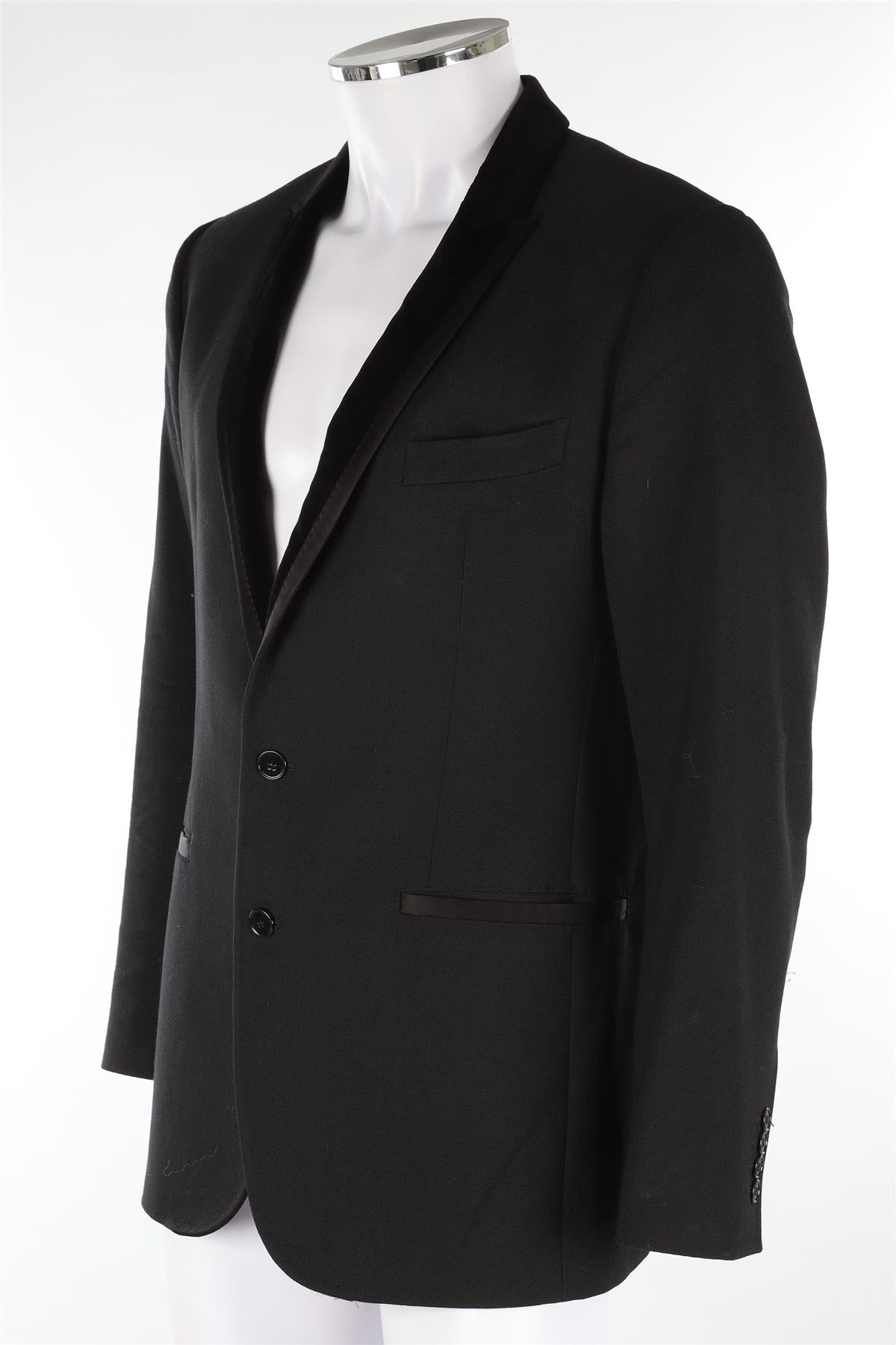 DOLCE & GABBANA BLACK MEN'S MARTINI WOOL BLAZER IT 50 - Image 3