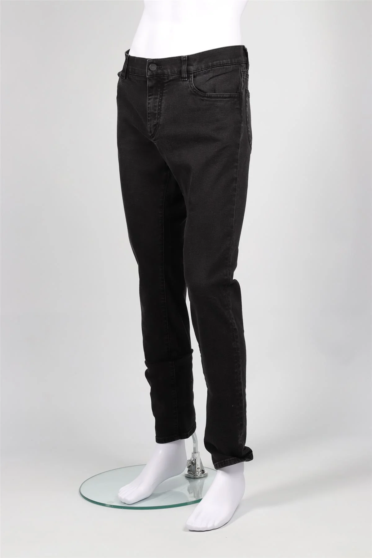 DOLCE & GABBANA BLACK MEN'S SLIM LEG JEANS IT 52 UK/US WAIST 36 - Image 3
