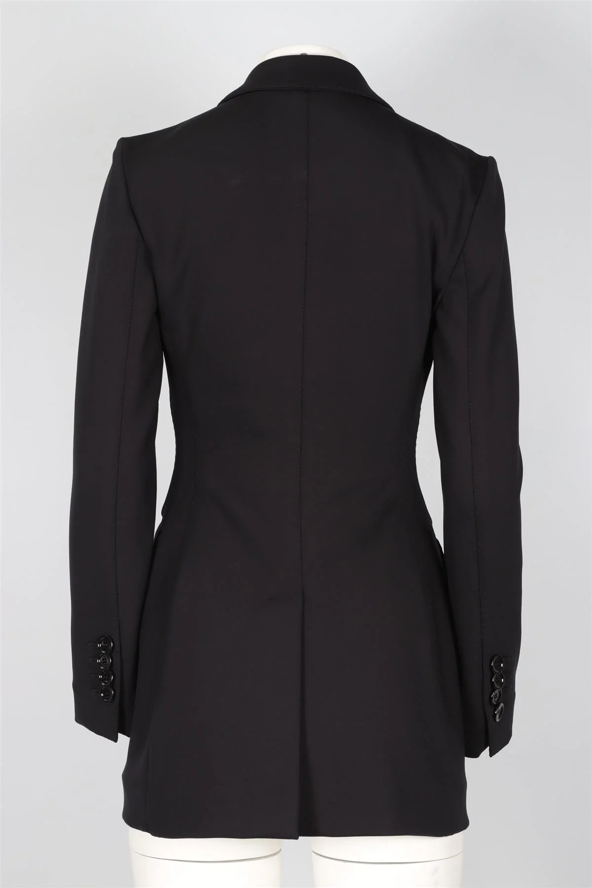 DOLCE & GABBANA BLACK SCUBA BLAZER IT 40 UK 8 - Image 4