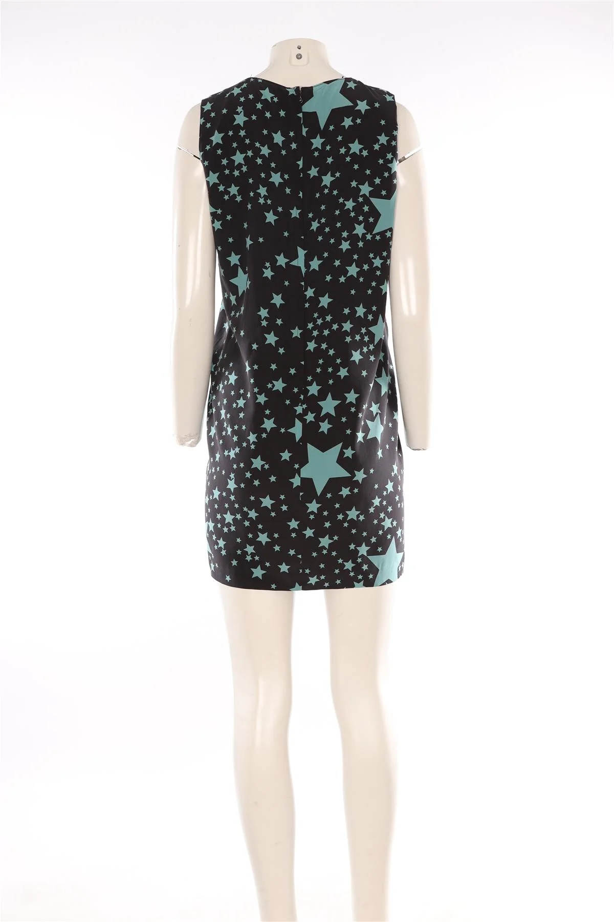 DOLCE & GABBANA BLACK SILK MINI DRESS IT 44 UK 12 - Image 4