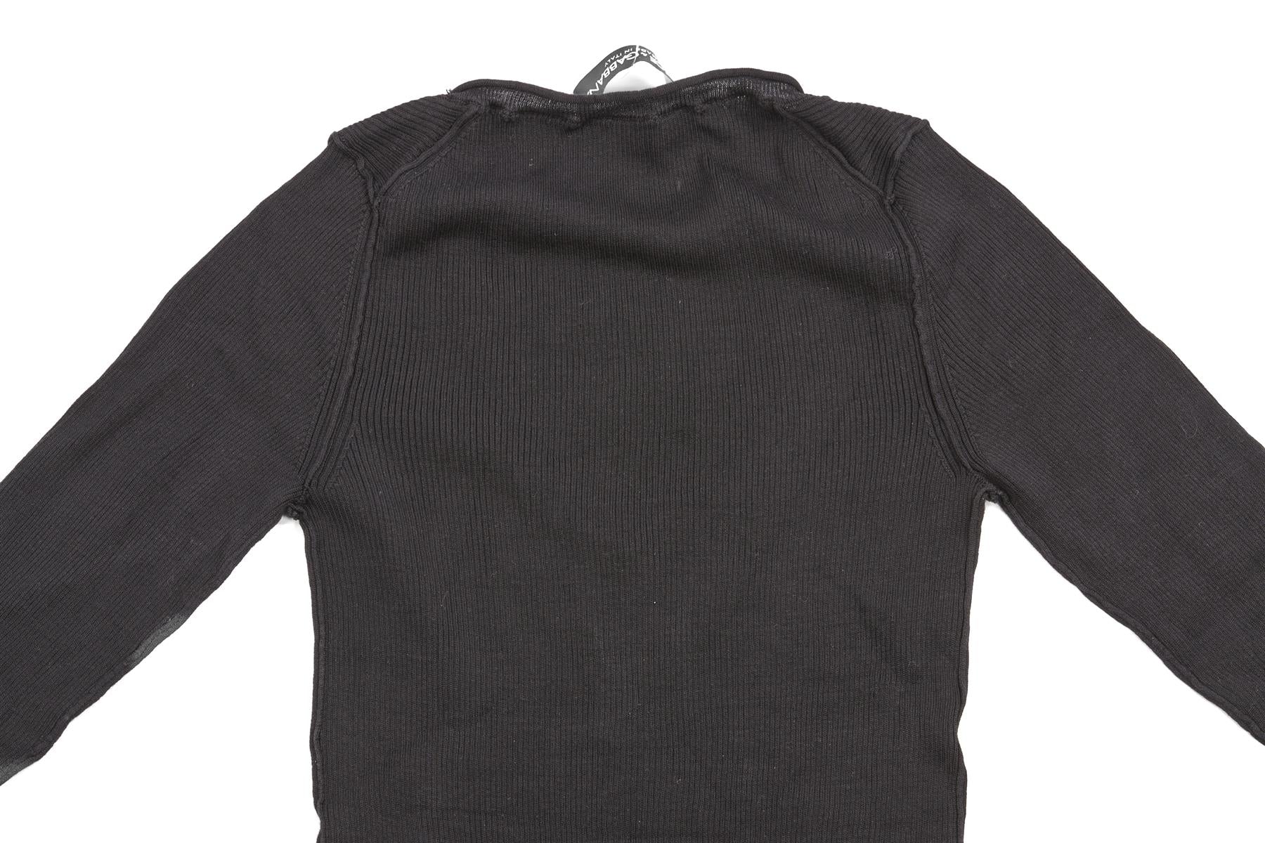 DOLCE & GABBANA BLACK SILK TOP IT 36 UK 4 - Image 5