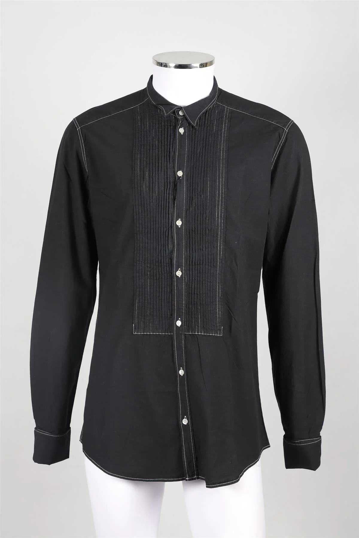 DOLCE & GABBANA BLACK & WHITE MEN'S COTTON SHIRT UK/US COLLAR 16 1/2 UK/US CHEST 42 - Image 2