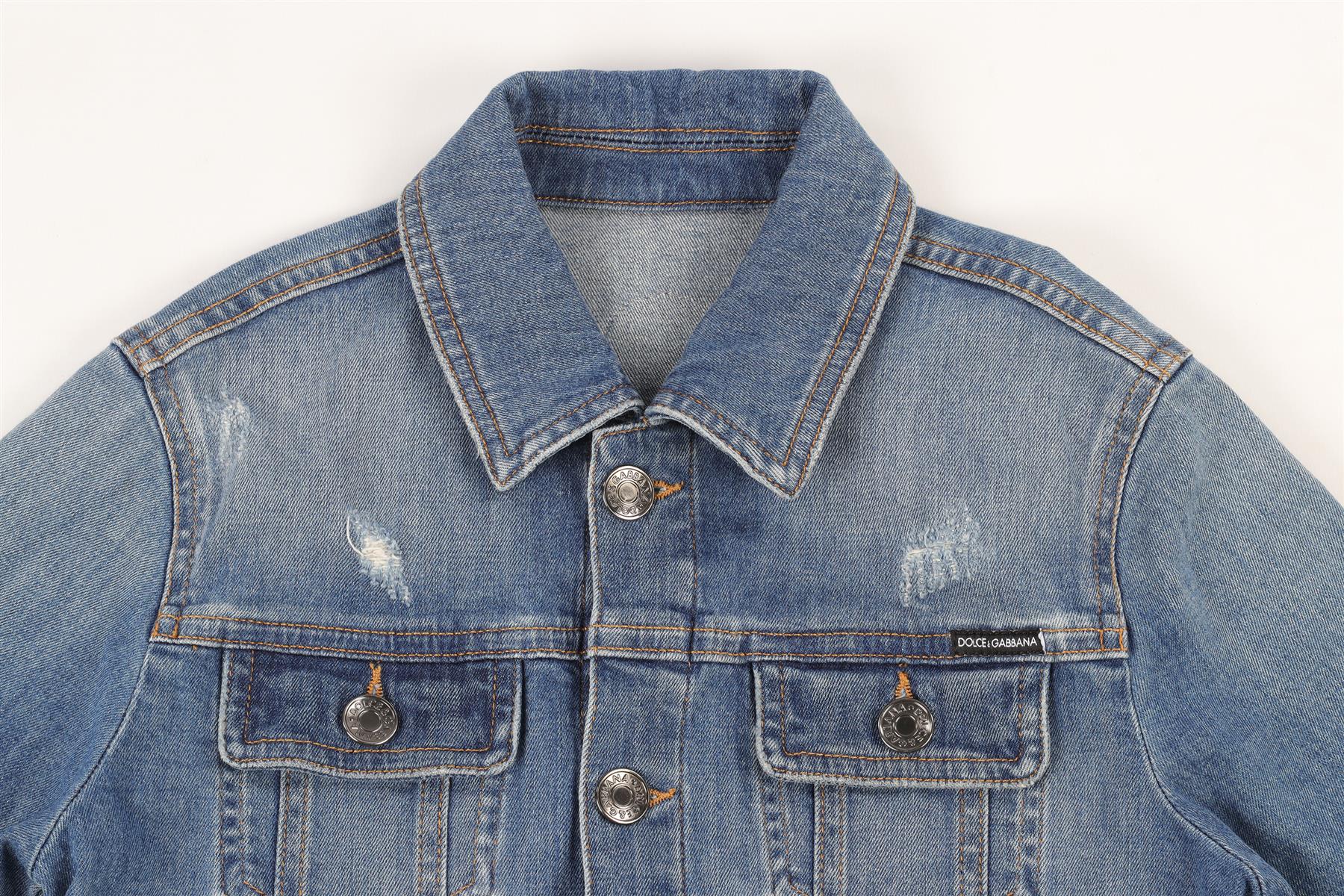 DOLCE & GABBANA BLUE KIDS BOYS JACKET 7-8 YEARS - Image 3