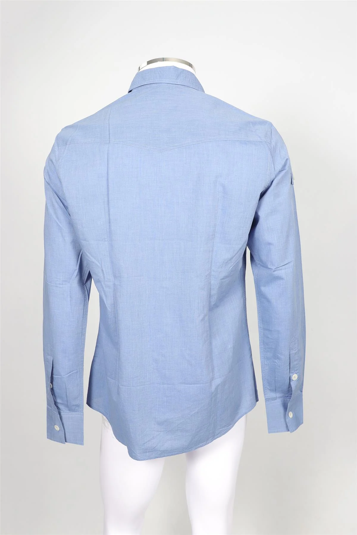 DOLCE & GABBANA BLUE MEN'S COTTON SHIRT UK/US COLLAR 16 UK/US CHEST 40 - Image 4