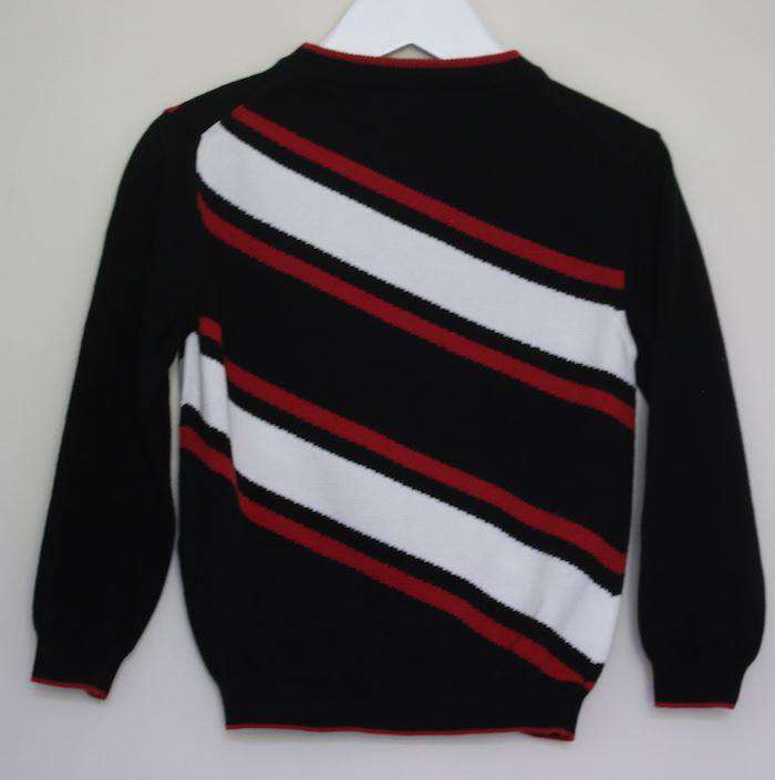 DOLCE & GABBANA BOYS BLACK, RED & WHITE SWEATER 2 YEARS - Image 2