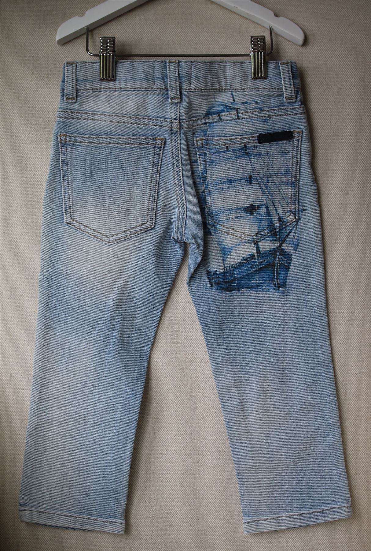 DOLCE & GABBANA BOYS LIGHT BLUE JEANS 2 YEARS - Image 3