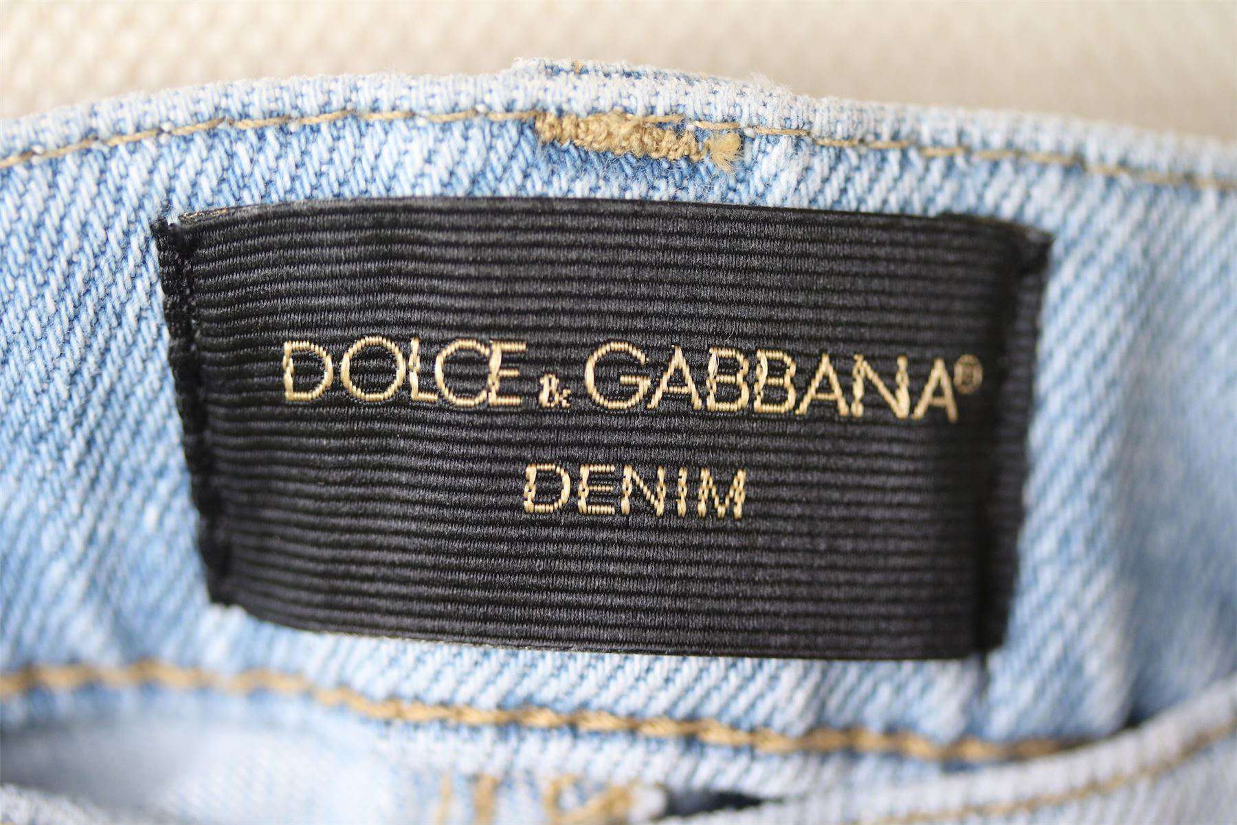DOLCE & GABBANA BOYS LIGHT BLUE JEANS 2 YEARS - Image 4