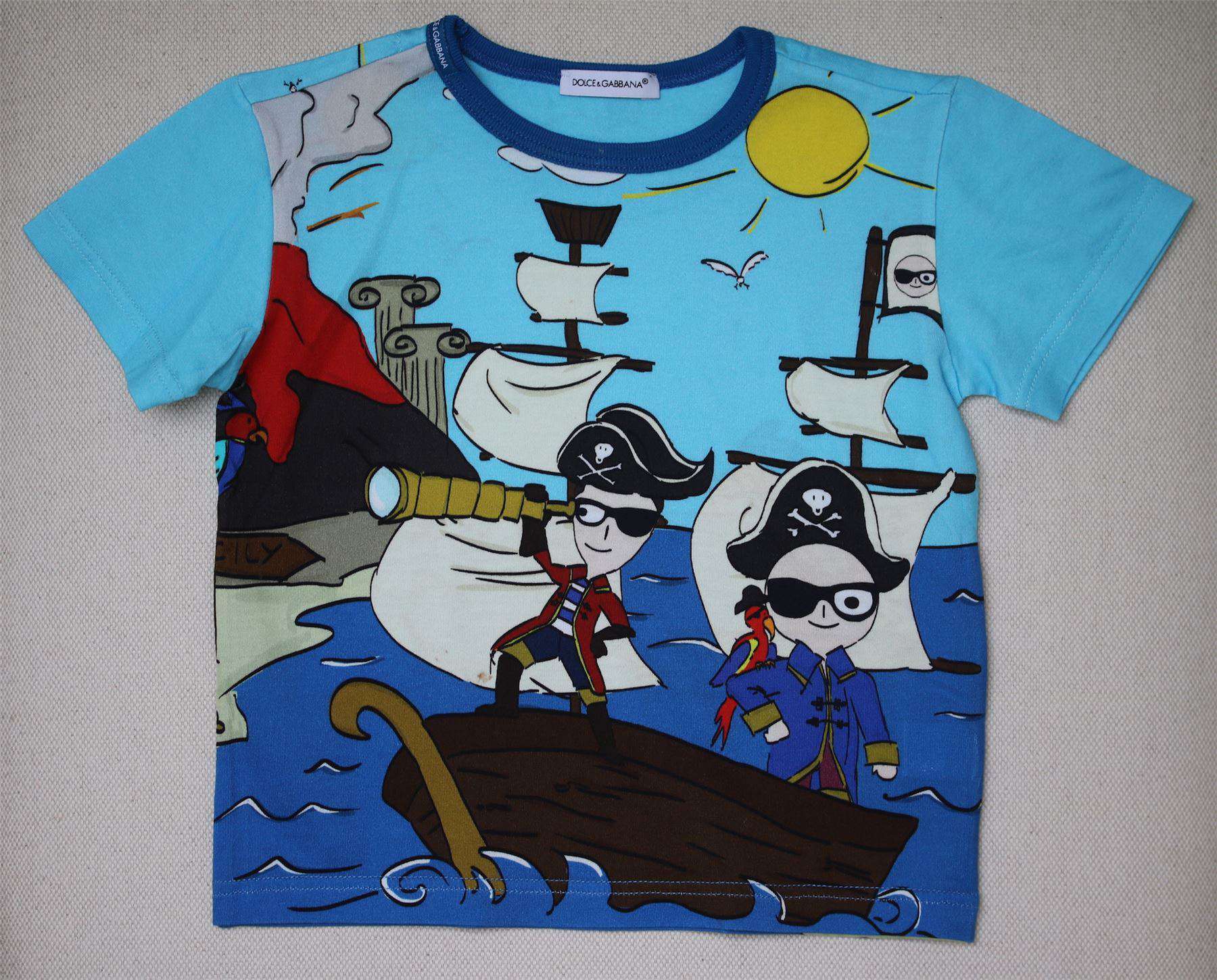 DOLCE & GABBANA BOYS SICILIAN PIRATE TOP 2 YEARS - Image 3