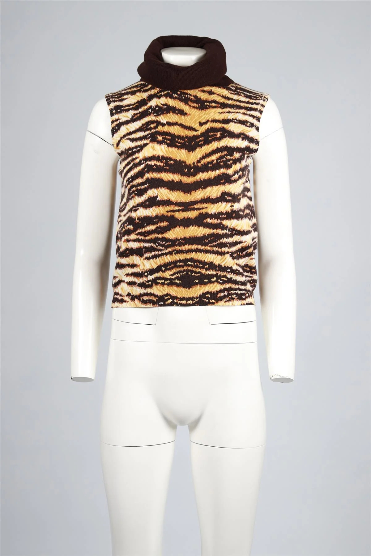 DOLCE & GABBANA BROWN CASHMERE TOP IT 42 UK 10 - Image 2