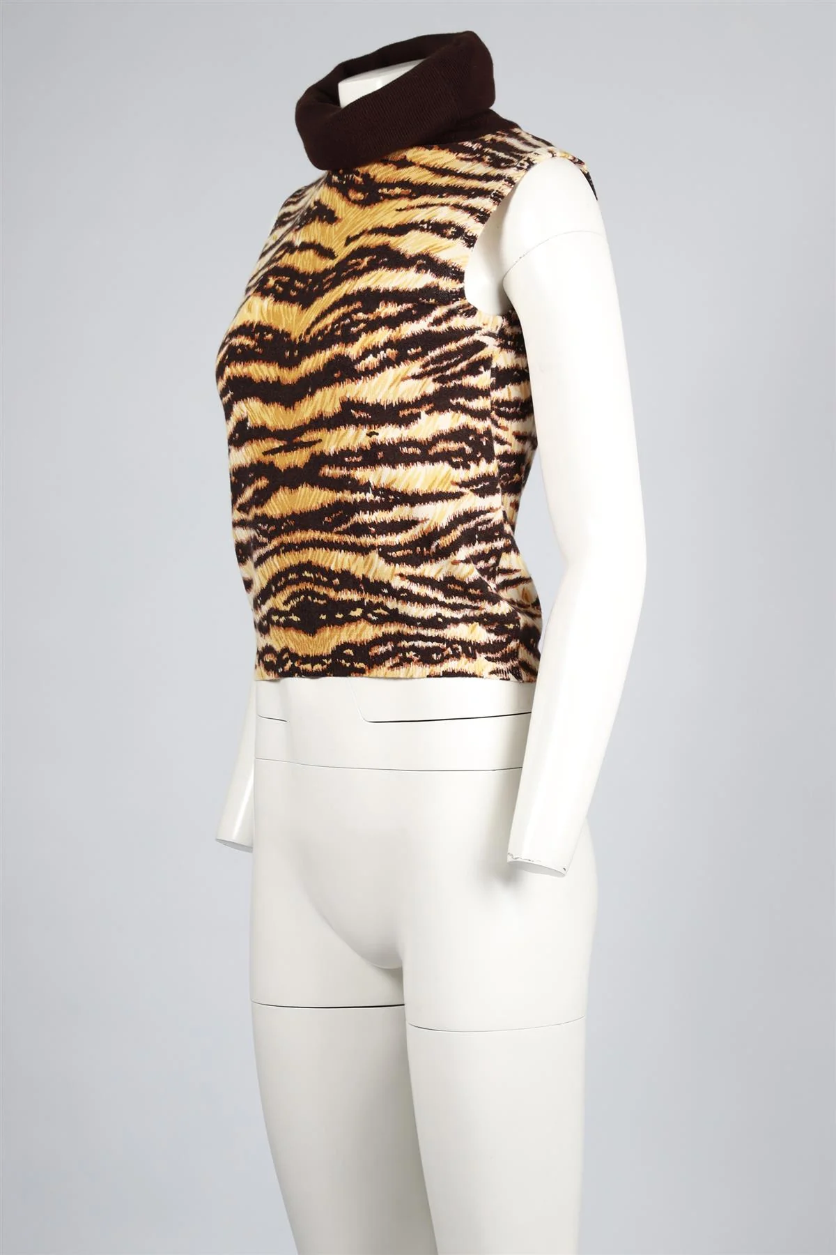 DOLCE & GABBANA BROWN CASHMERE TOP IT 42 UK 10 - Image 3