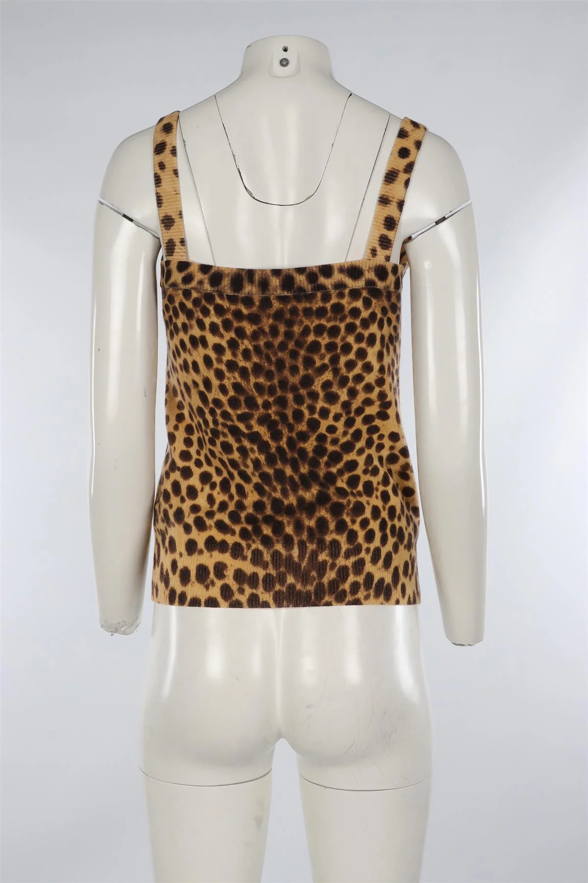 DOLCE & GABBANA BROWN JACQUARD WOOL TOP IT 38 UK 6 - Image 6