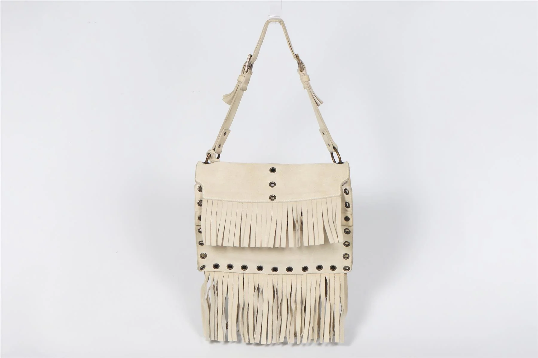 DOLCE & GABBANA FRINGED SUEDE SHOULDER BAG - Image 2