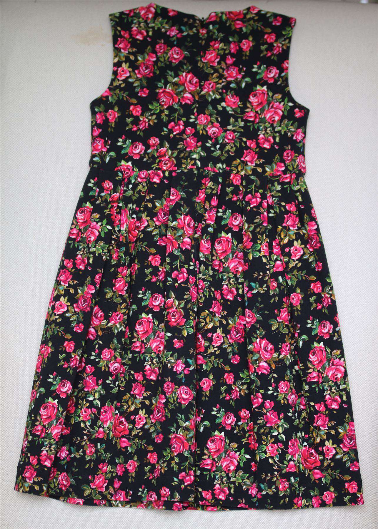 DOLCE & GABBANA GIRLS BLACK ROSELLINE DRESS 5 YEARS - Image 4
