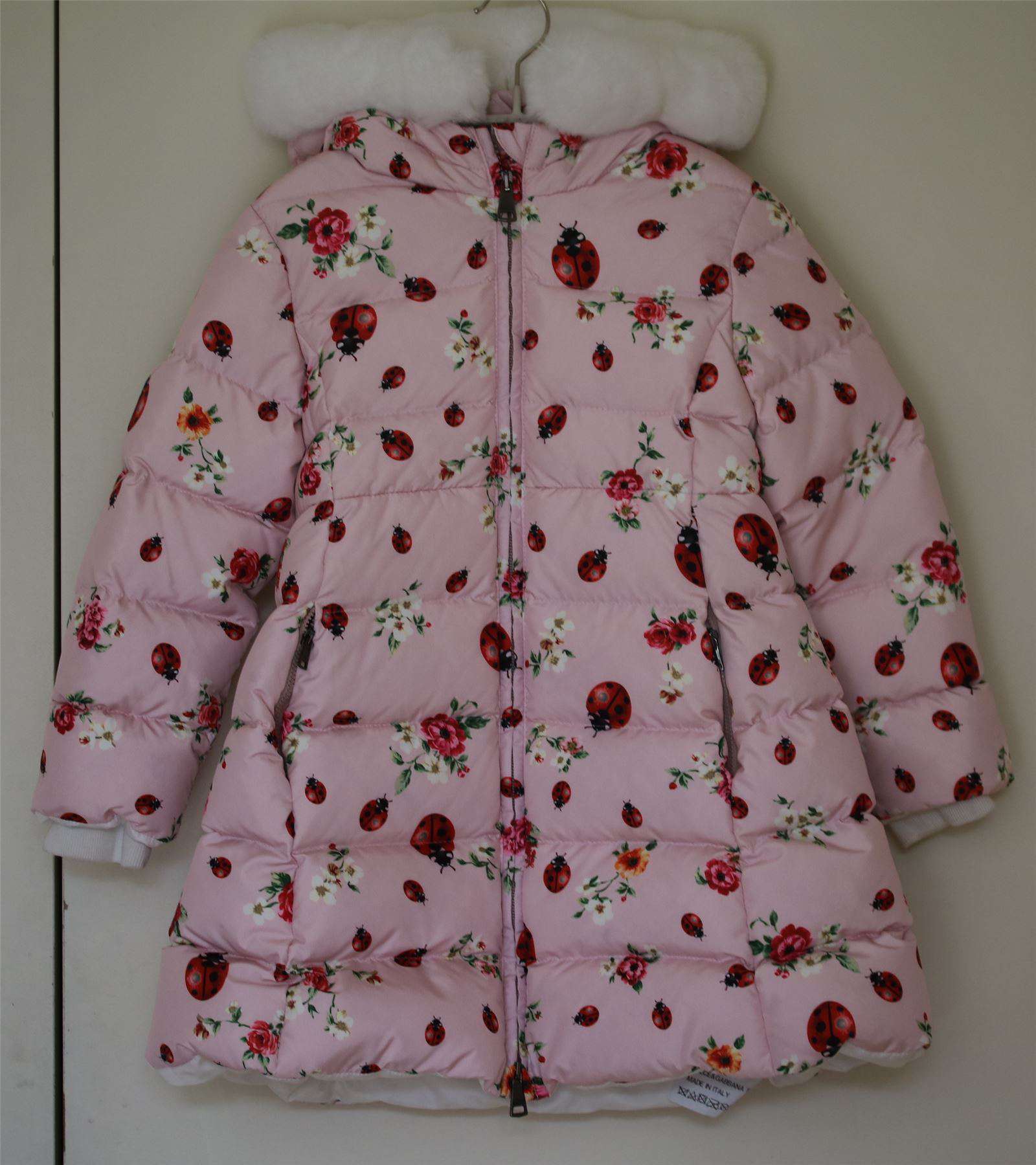 DOLCE & GABBANA GIRLS COCCINELLE DOWN PADDED JACKET 5 YEARS - Image 2