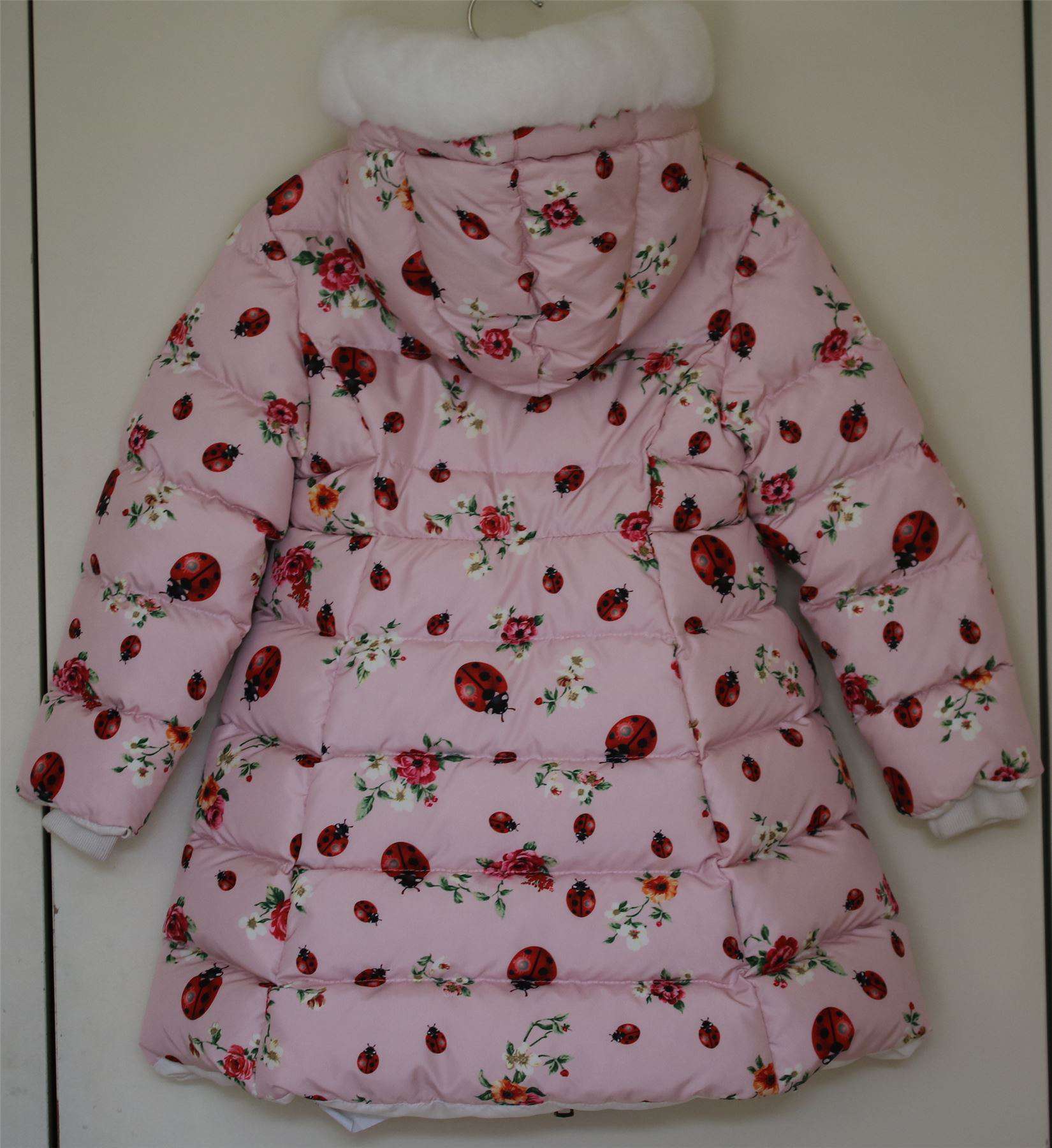 DOLCE & GABBANA GIRLS COCCINELLE DOWN PADDED JACKET 5 YEARS - Image 3
