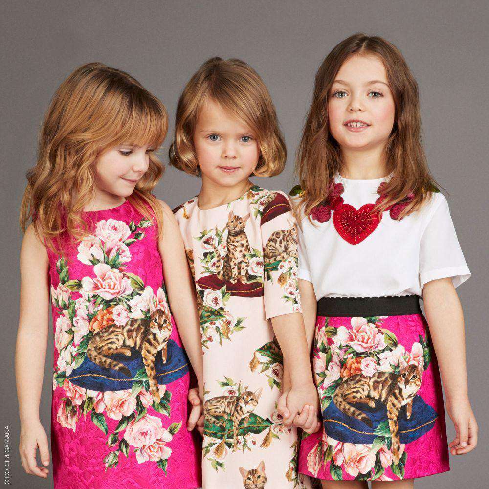 DOLCE & GABBANA GIRLS GATTIE E ROSE DRESS 5 YEARS - Image 2