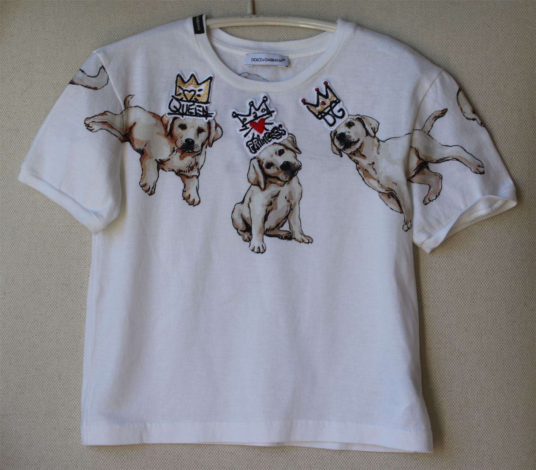 DOLCE & GABBANA GIRLS IVORY MIMMO TOP 4 YEARS - Image 2