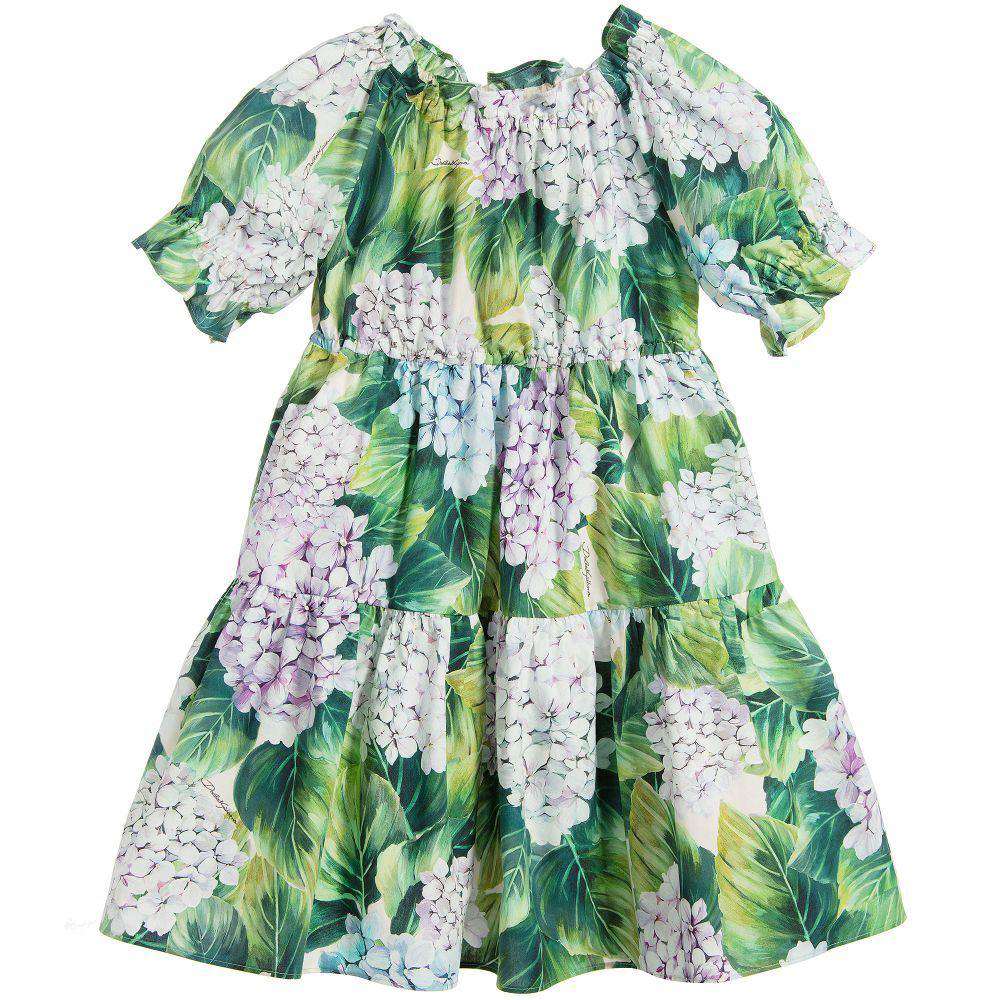 DOLCE & GABBANA GIRLS ORTENSIA DRESS 4 YEARS - Image 2